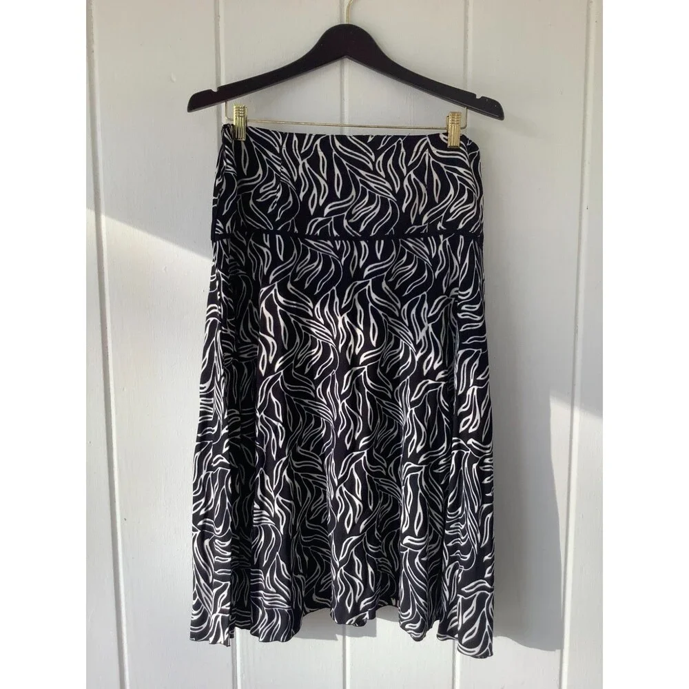 Nomadic Traders Skirt LARGE Flare romantic Festival Artsy Stretch Waist Whimsy - Picture 2 of 8